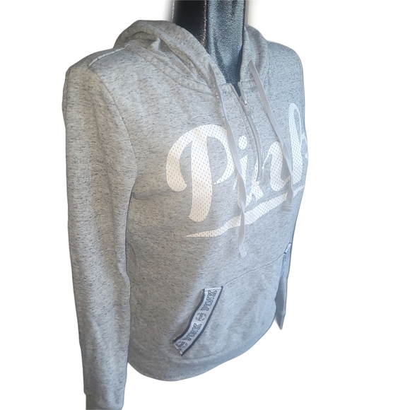 PINK Victoria's Secret Gray Pullover Hoodie XS - Picture 2 of 6